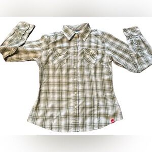 Women’s North Face Long Sleeve Button Down Shirt